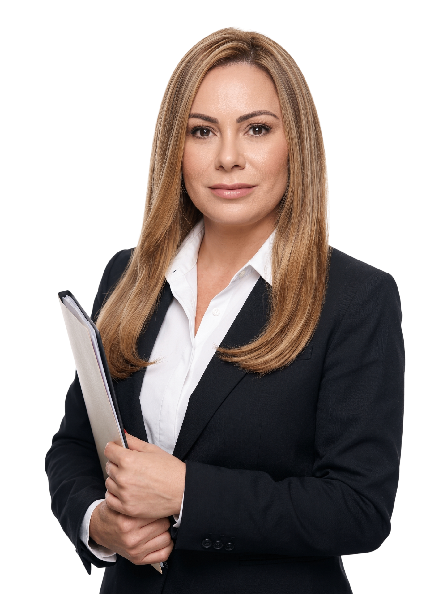 Dra. Fernanda Calháo em seu escritório